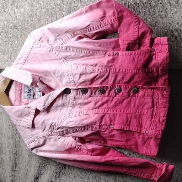 Live a Little Jackets & Blazers - Ombre Pink Cotton Blazer